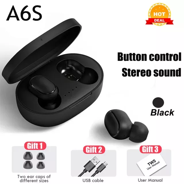 Earphones TWS Bluetooth 5.1 Wireless Headphones Stereo Gaming Headset Noise Cancelling Mini Sports Earbuds For Xiaomi Redmi