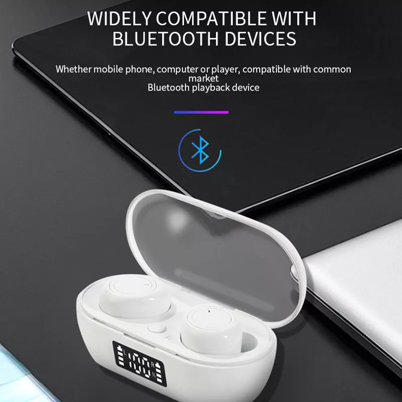 Wireless Headphones Bluetooth 5.0 Earphones Mini Touch Music Gaming Earbuds Sports Waterproof Headset for iPhone Xiaomi
