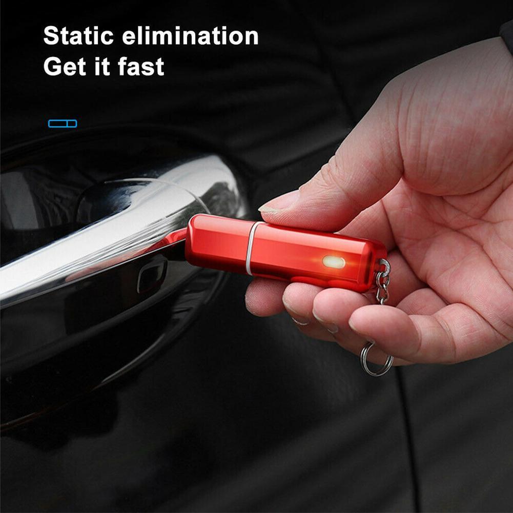 2 In 1 Mini Car Emergency Safety Escape Hammer Glass Window Breaker Eliminate Static Electricity Keychain Accessories Pendant