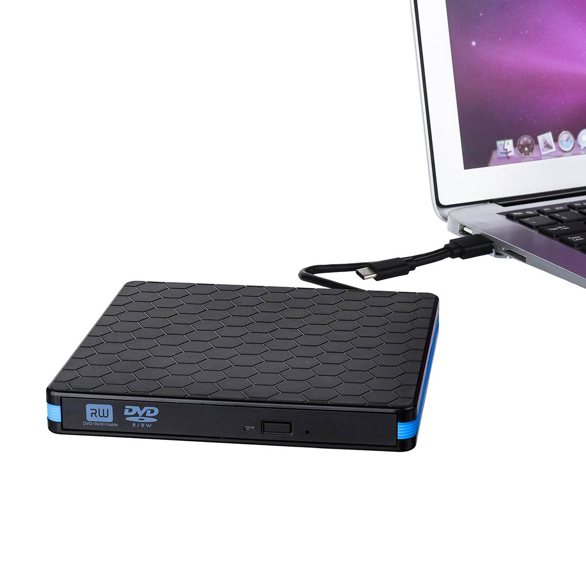 USB3.0 External Optical Drive CD DVD Burner 2K 3K DVD-RW Player Rewriter Data Transfer for PC Laptop Computer