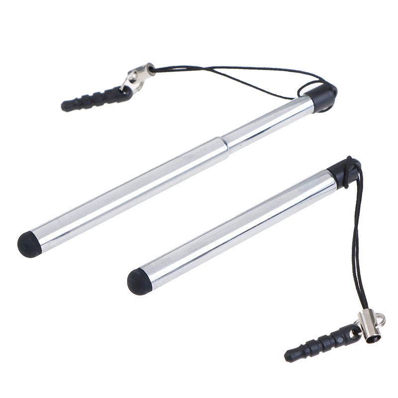 2PCS  Retractable Universal Touch Screen Pen Capacitive Stylus Pen For Phone Tablet Retractable Universal Touch Screen Pen