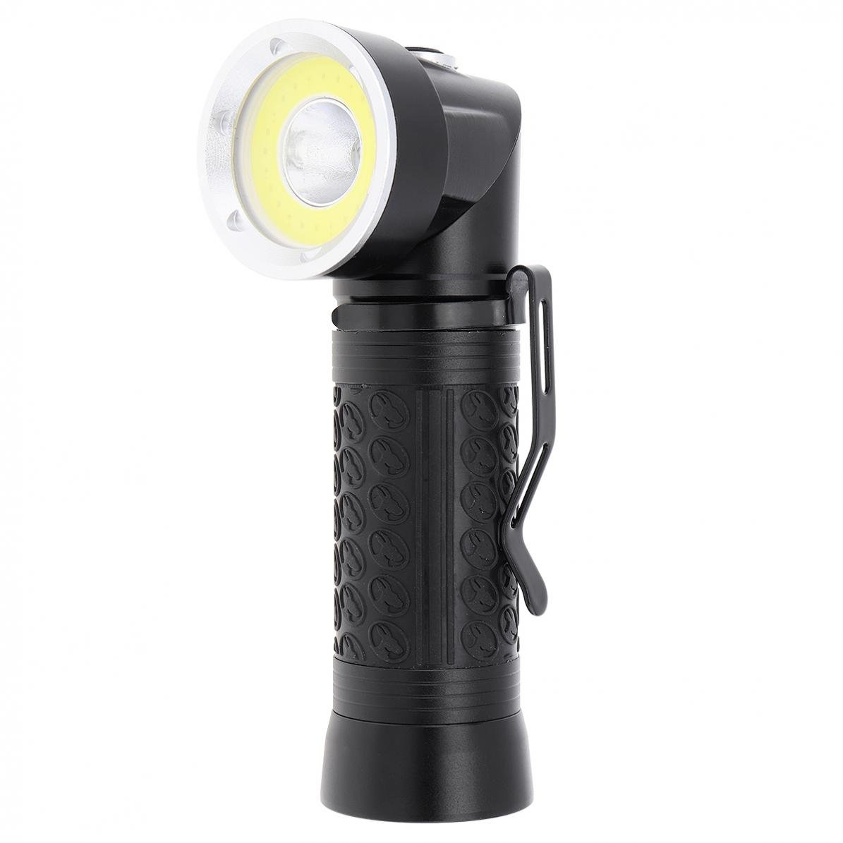 2000LM XML-T6 COB LED Flashlight 4 Modes with Magnetic Base Adjustable 90 Degree Head Rotation Automobile Maintenance Work Lamp