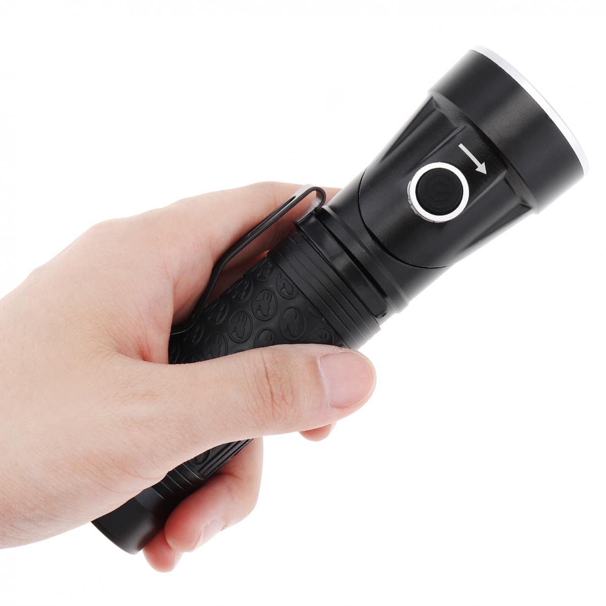 2000LM XML-T6 COB LED Flashlight 4 Modes with Magnetic Base Adjustable 90 Degree Head Rotation Automobile Maintenance Work Lamp