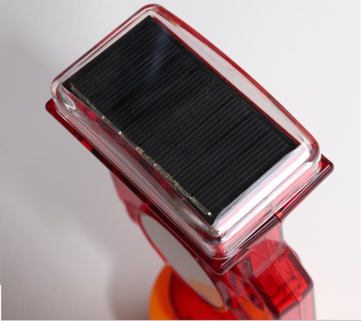 LED Cup Holder Solar Energy Flash Safety Barrier Lamp Road Construction Highway Signal Plum Blossom Hanging Tower Light