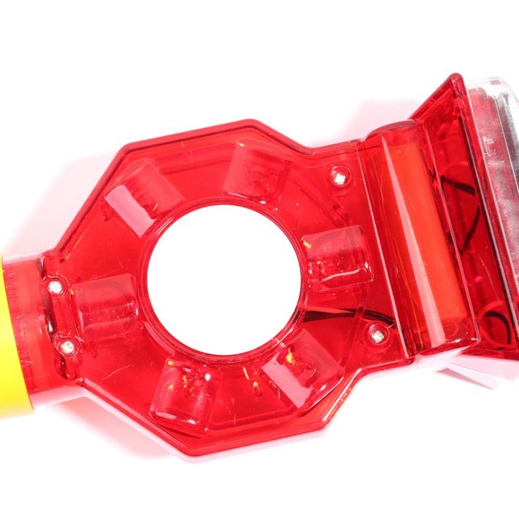 LED Cup Holder Solar Energy Flash Safety Barrier Lamp Road Construction Highway Signal Plum Blossom Hanging Tower Light