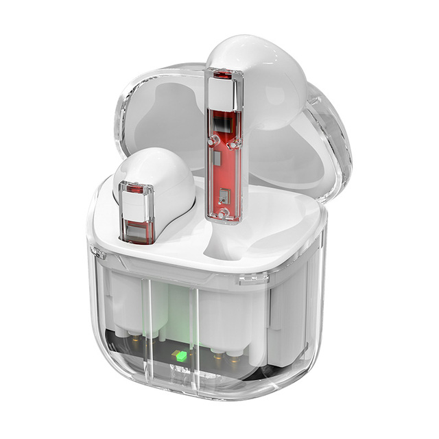 Gaming Headset Transparent Wireless Headphones In-Ear TWS Transparent Box Bluetooth Headphones 5.0 Sports Running Earplugs