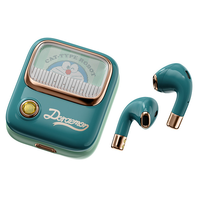 Doraemoned Bluetooth Earphones Stereo Wireless 5.0 Bluetooth Headphones Touch Control Noise Cancelling Gaming Headset