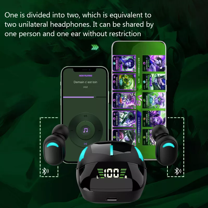 G7S Gaming Wireless Headphones Touch Control Noise Cancelling Bluetooth Earphones Streo Sports Headset Wireless Bluetooth 5.1