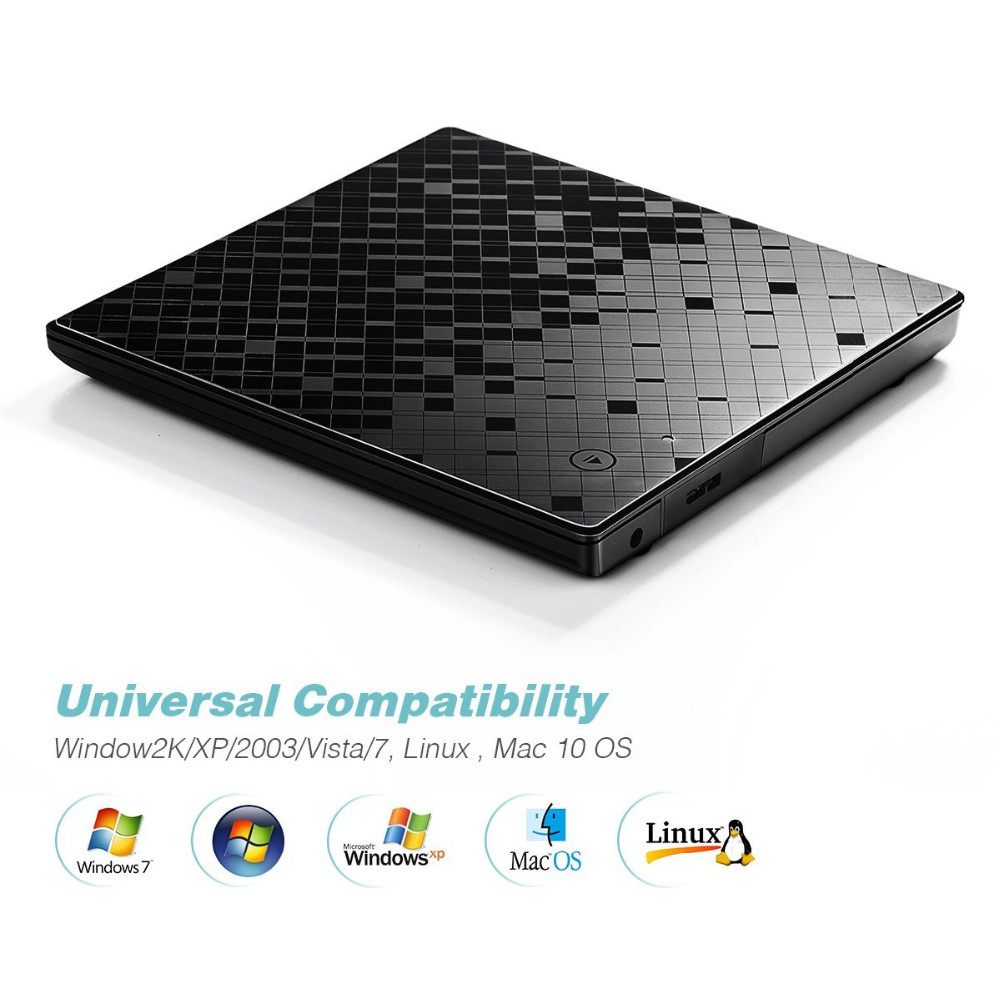 USB3.0 external touch-type recorders mobile DVD drive external DVD burner for Apple Macbook Pro Macbook Air