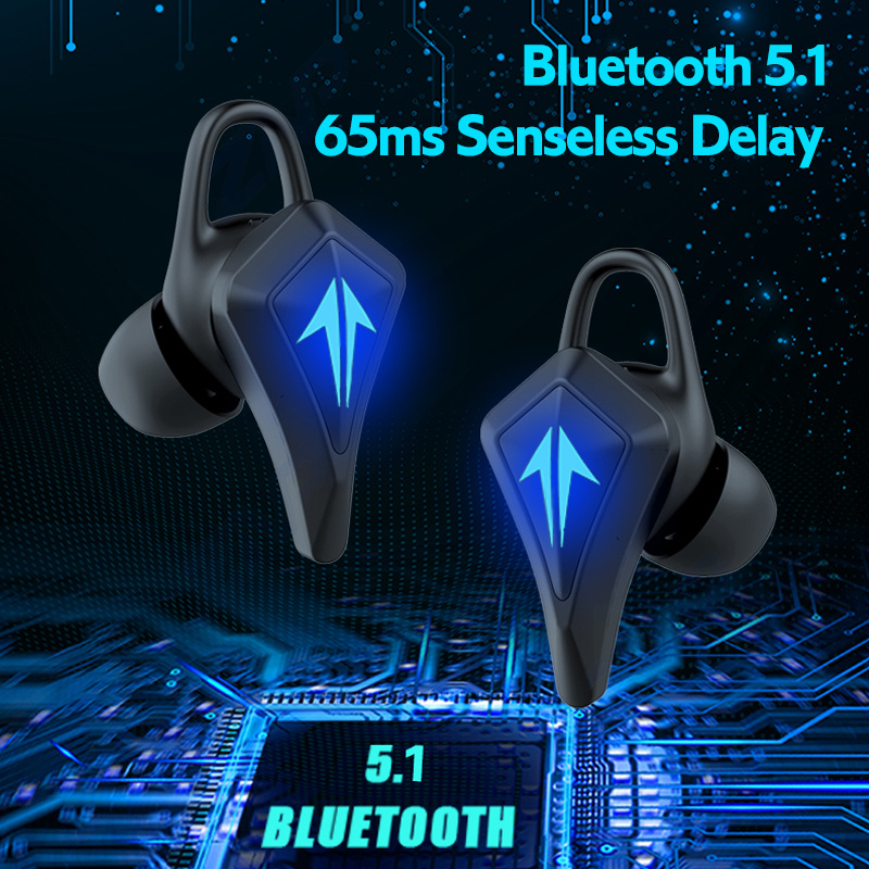 Gaming Headsets Low Latency TWS Bluetooth-compatible Earphone 5.1 Sports Waterproof Wireless Headphones Noise Cancelling Earbuds