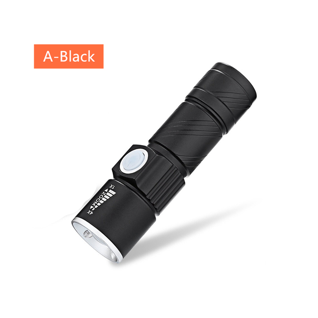Mini USB XPE Q5LED Flashlight Torch Outdoor Camping Light Rechargeable Waterproof Zoomable Lamp Bicycle 3 Mode Handy Flash Light
