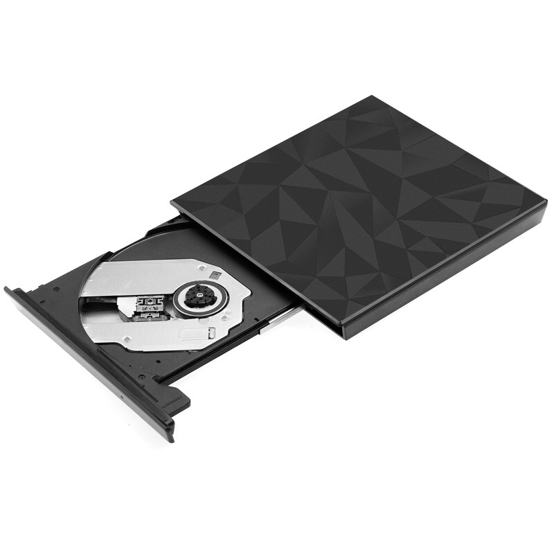 USB 3.0 &Type C DVD Drive, CD Burner Driver Drive-free High-speed Read-write Recorder, External DVD-RW Player Writer Reader