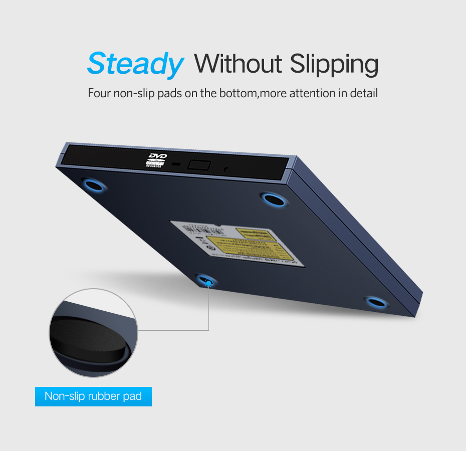 USB Optical Drive External USB 2.0 CD/DVD-ROM Combo DVD RW ROM Burner for Laptop Windows/Mac OS USB DVD Drive