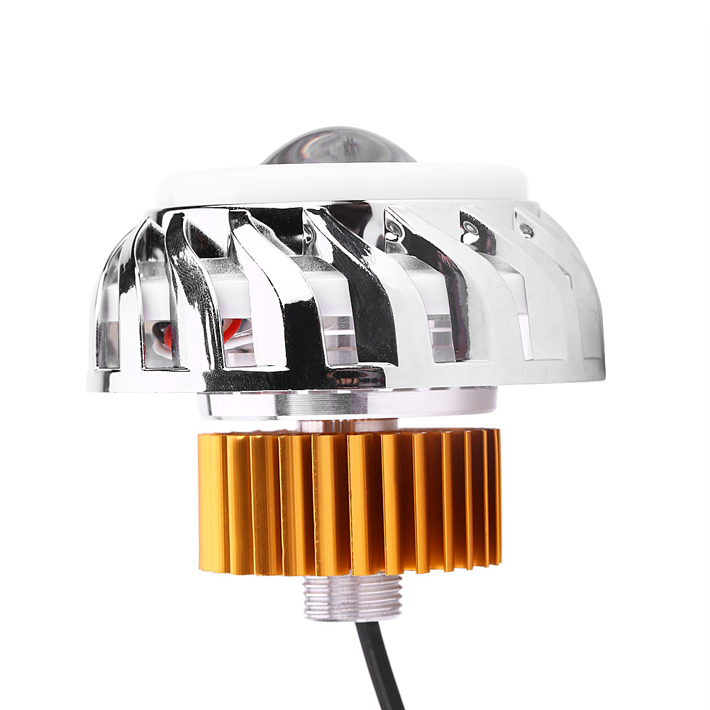 1pcs Motorcycle LED Headlight Projector Lens Dual Angel Devil Eye Head Lamp Cyclone-Type Motorcycle Motorcycle