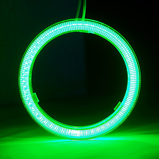 2PCS COB LED Headlight 60mm Angel Eyes Bulb Halo Ring Lamp Car Daytime Running Light DRL Fog Light DC 12V Styling Decorative Lights