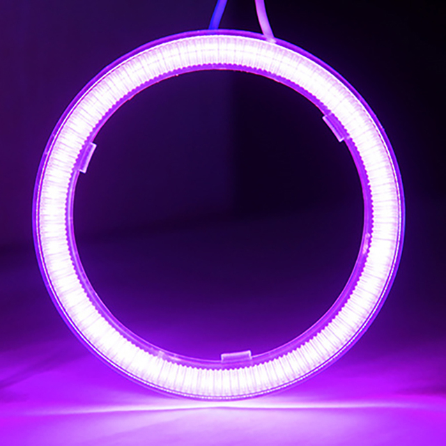 2PCS COB LED Headlight 60mm Angel Eyes Bulb Halo Ring Lamp Car Daytime Running Light DRL Fog Light DC 12V Styling Decorative Lights