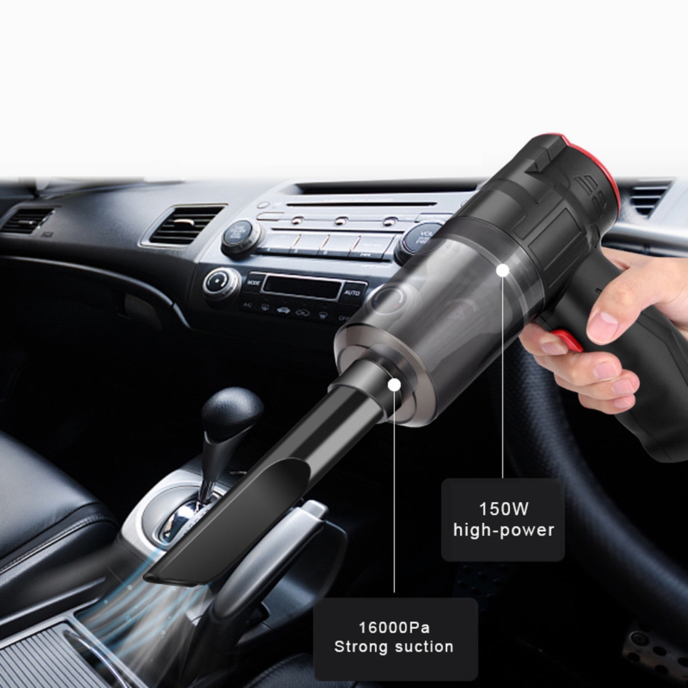 16000Pa 150W Wireless Car Vacuum Cleaner Blowable Cordless 2 In 1 Handheld Auto Vacuums Home & Car Dual Use Mini Vacuum Cleaners