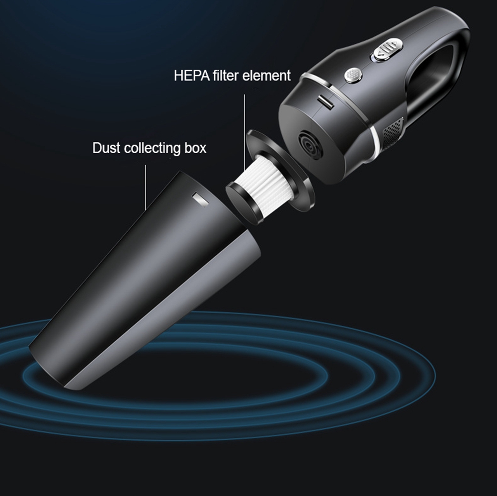 20000Pa Portable Handheld Vaccum Cleaners 120W High Power Suction Wireless Vacuum Cleaner For Car Home Office