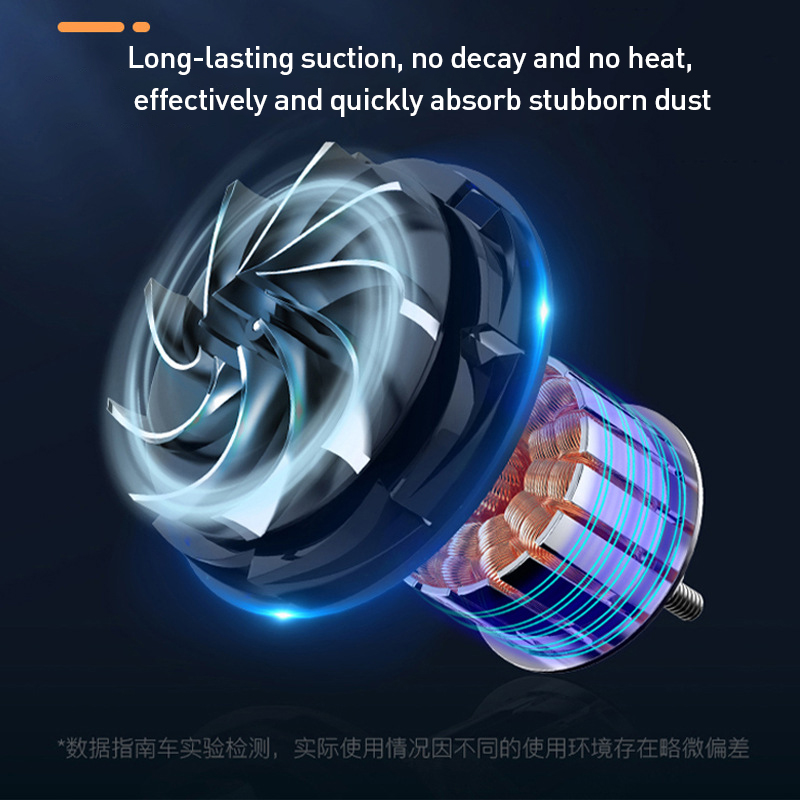 2 in 1 Car Vacuum Cleaner Wireless Charging Compressed Air Duster Handheld High-power Air Blower Duster For Home Office