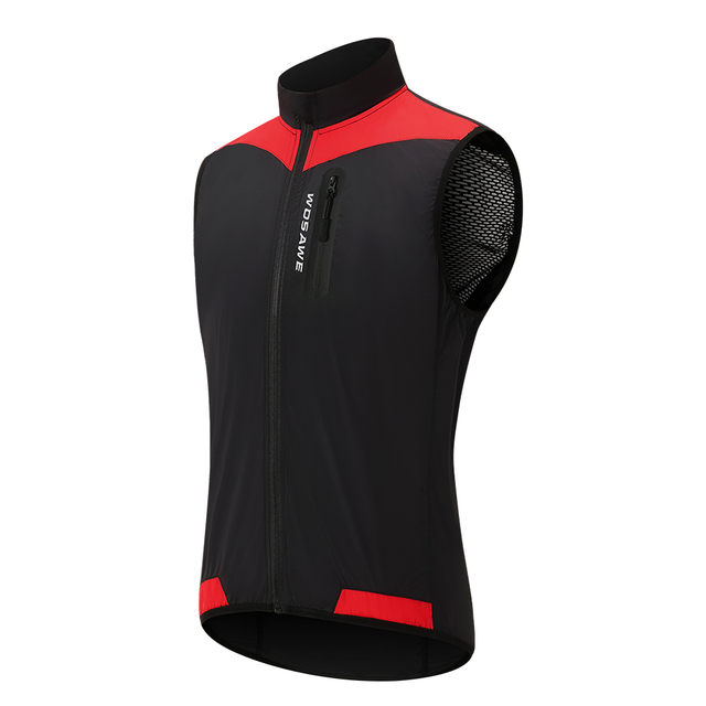 Windproof Cycling Vest Breathable Running Vest MTB Road Bike Bicycle Reflective Waistcoat Men Women Sleeveless Jacket