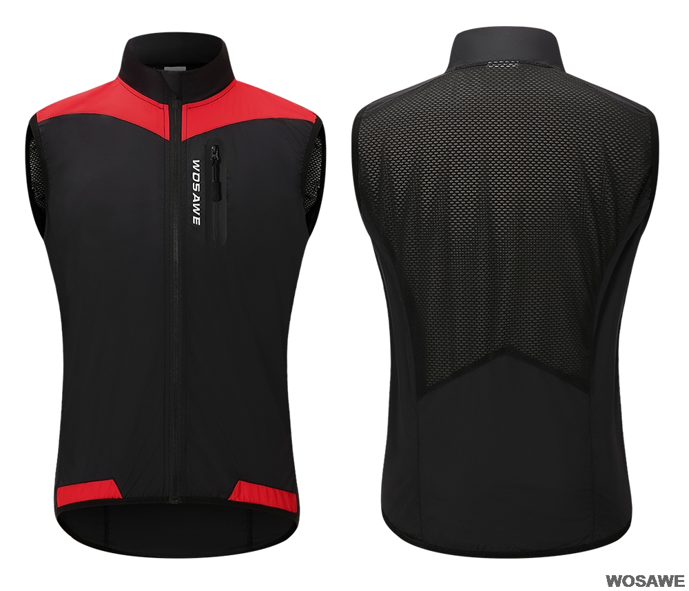 Windproof Cycling Vest Breathable Running Vest MTB Road Bike Bicycle Reflective Waistcoat Men Women Sleeveless Jacket