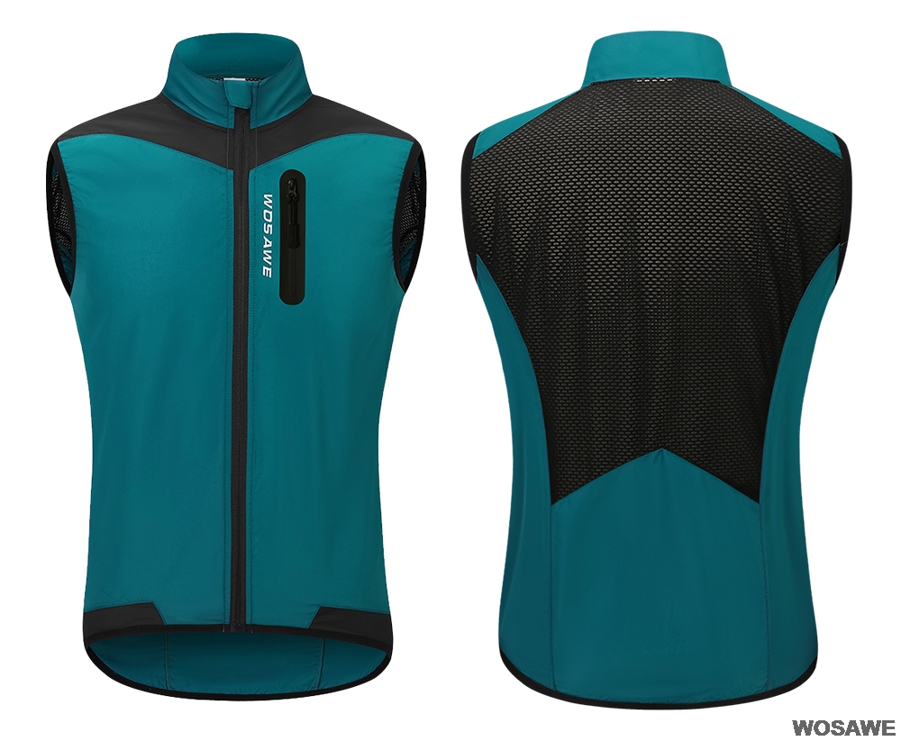 Windproof Cycling Vest Breathable Running Vest MTB Road Bike Bicycle Reflective Waistcoat Men Women Sleeveless Jacket