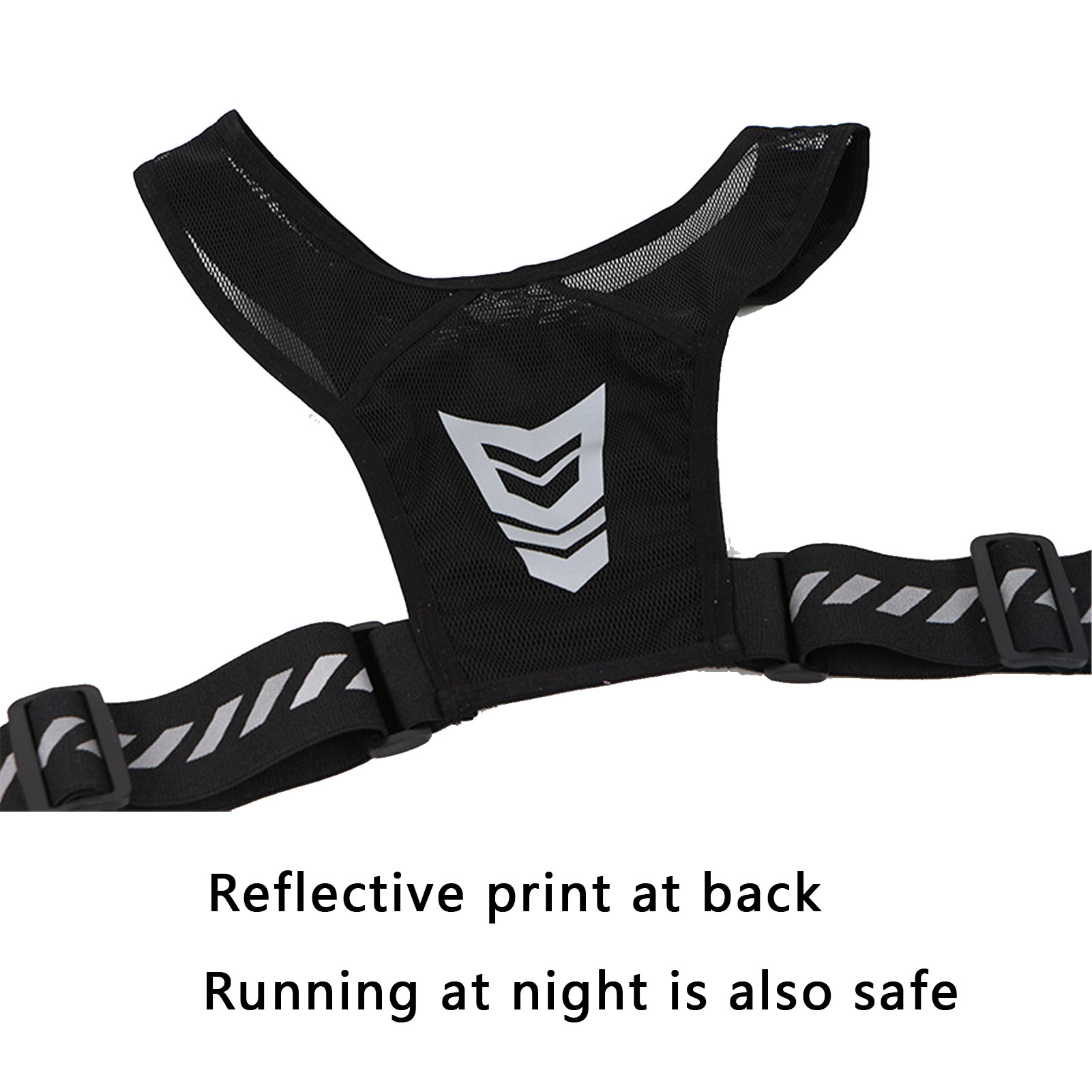 Reflective Running Vest Phone Holder Bag Universal Vest For Joggers Cycling Nights Sports With Pocket To Hold Water Bottle