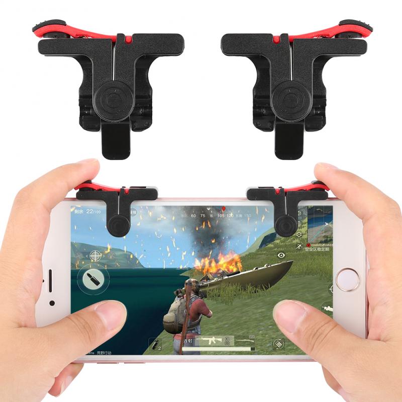 D9 PUBG Game Controller Phone Gamepad Trigger Fire Button Aim Key L1R1 Shooter Controller PUBG FUT1For IOS Android Mobile Phone