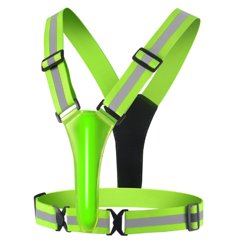 Cycling Safety Reflective Vest LED High Visibility Reflective Safety Jacket Highlight Reflective Straps Night Work Running