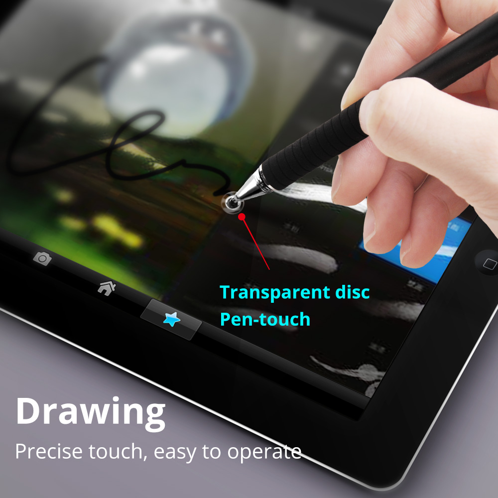Stylus Pen 2 in1 For Ipad Tablet Pens Drawing Pencil Capacitive Screen Touch Pen Stilus Smart Pen For Mobile Phone PC