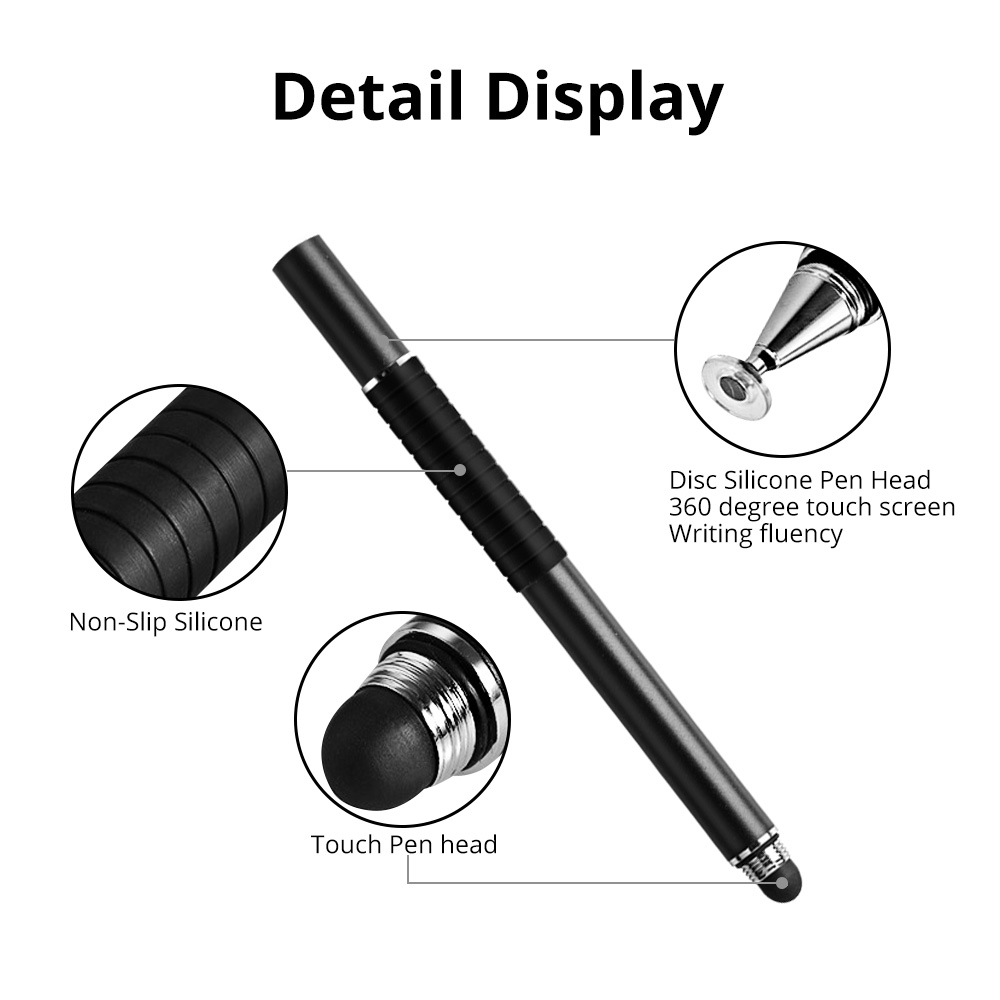 Stylus Pen 2 in1 For Ipad Tablet Pens Drawing Pencil Capacitive Screen Touch Pen Stilus Smart Pen For Mobile Phone PC