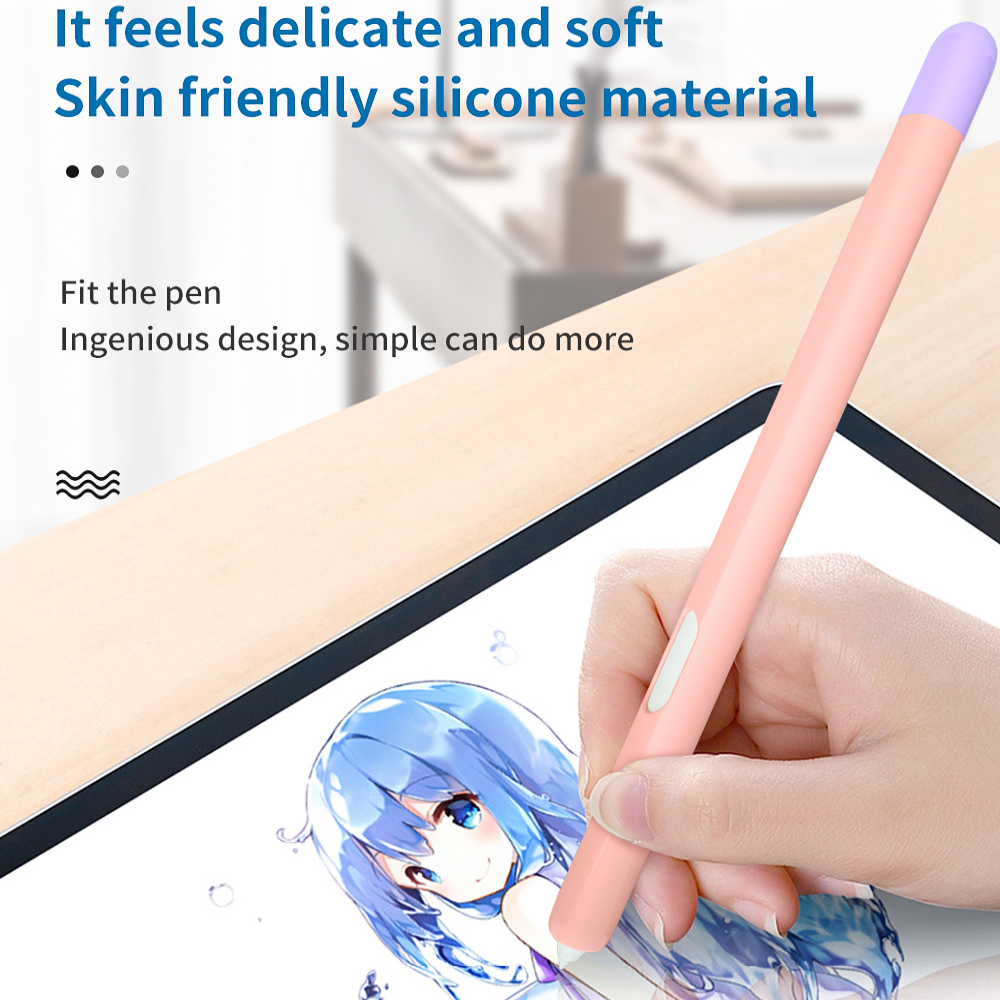 Touch Pen Cover For Tablet S6 S-Pen Cover Cute Cartoon Tablet Silicone Pencil Case for Samsung Galaxy S6 S 6 Soft Silicone Cover