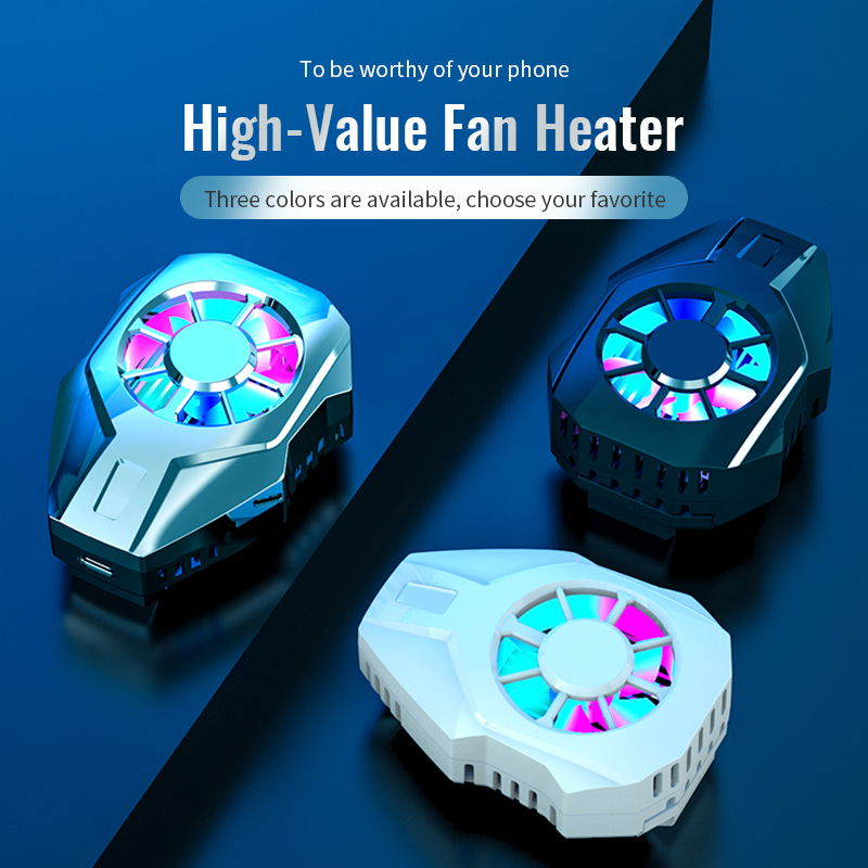 Radiator Snap-on Cooling ToolPortable Cooling Fan  For iPhone 13 12 11 Pro Max mini Xr Xs X Game Mobile Phone Cooler USB Powered