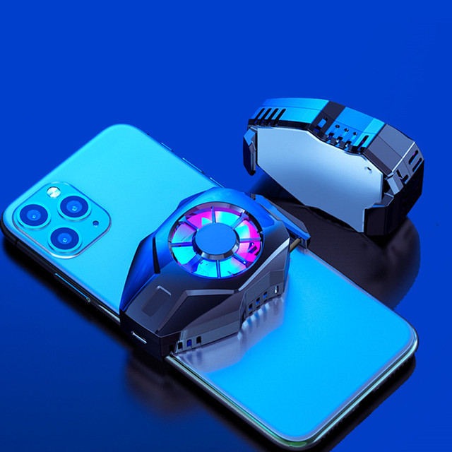 Radiator Snap-on Cooling ToolPortable Cooling Fan  For iPhone 13 12 11 Pro Max mini Xr Xs X Game Mobile Phone Cooler USB Powered