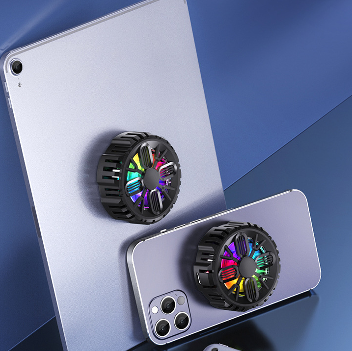 Magnetic Mobile Phone Cooler And Wireless Charger Mobile Game Cooling Fan RGB Lighting Radiator Portable Tablets Cool Heat Sink