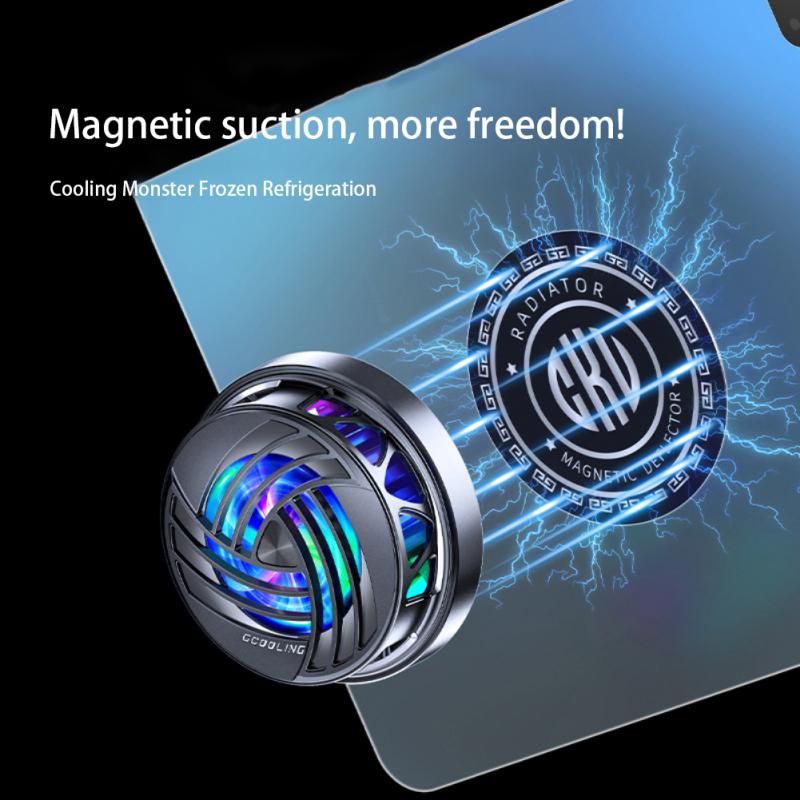 Phone Magnetic Radiator ABS Game Cooler System Quick Cooling Fan