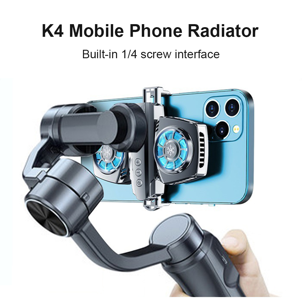 Mobile Phone Cooler Dual RGB Cooling Fan Phone Radiator Cooler Heat Sink Game Cooling For Pubg Genshin Impact