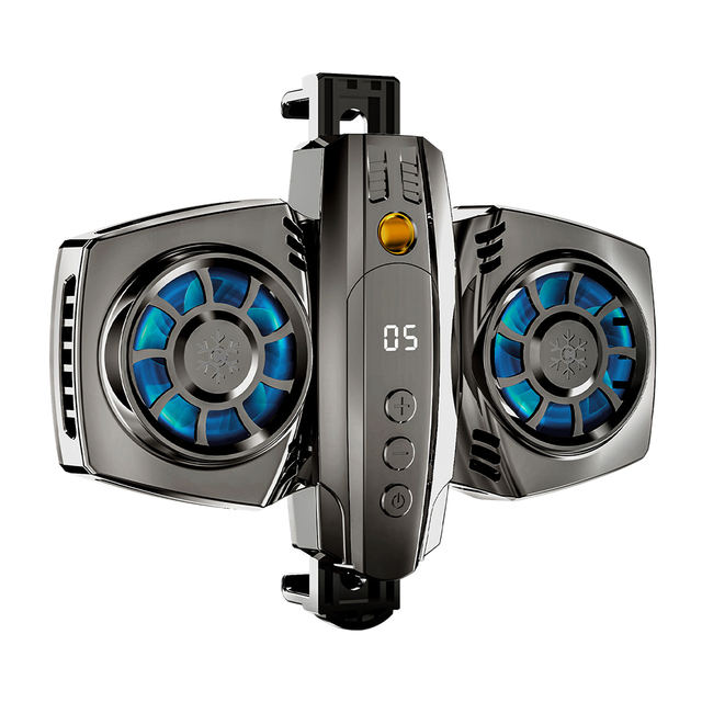 Mobile Phone Cooler Dual RGB Cooling Fan Phone Radiator Cooler Heat Sink Game Cooling For Pubg Genshin Impact