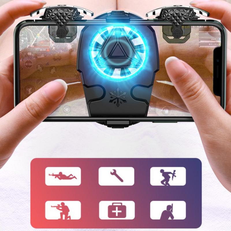 Universal Gaming Phone Mobile Phone Radiator Cooler Adjustable Portable Fan Holder Heat Sink For Smart Phone