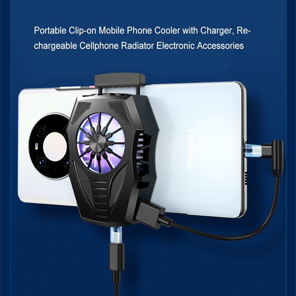 GT05 Mobile Phone Cooler Cellphone Cooling Fan Smartphone High Speed Radiator Electronics Heatsink For Smart Phone