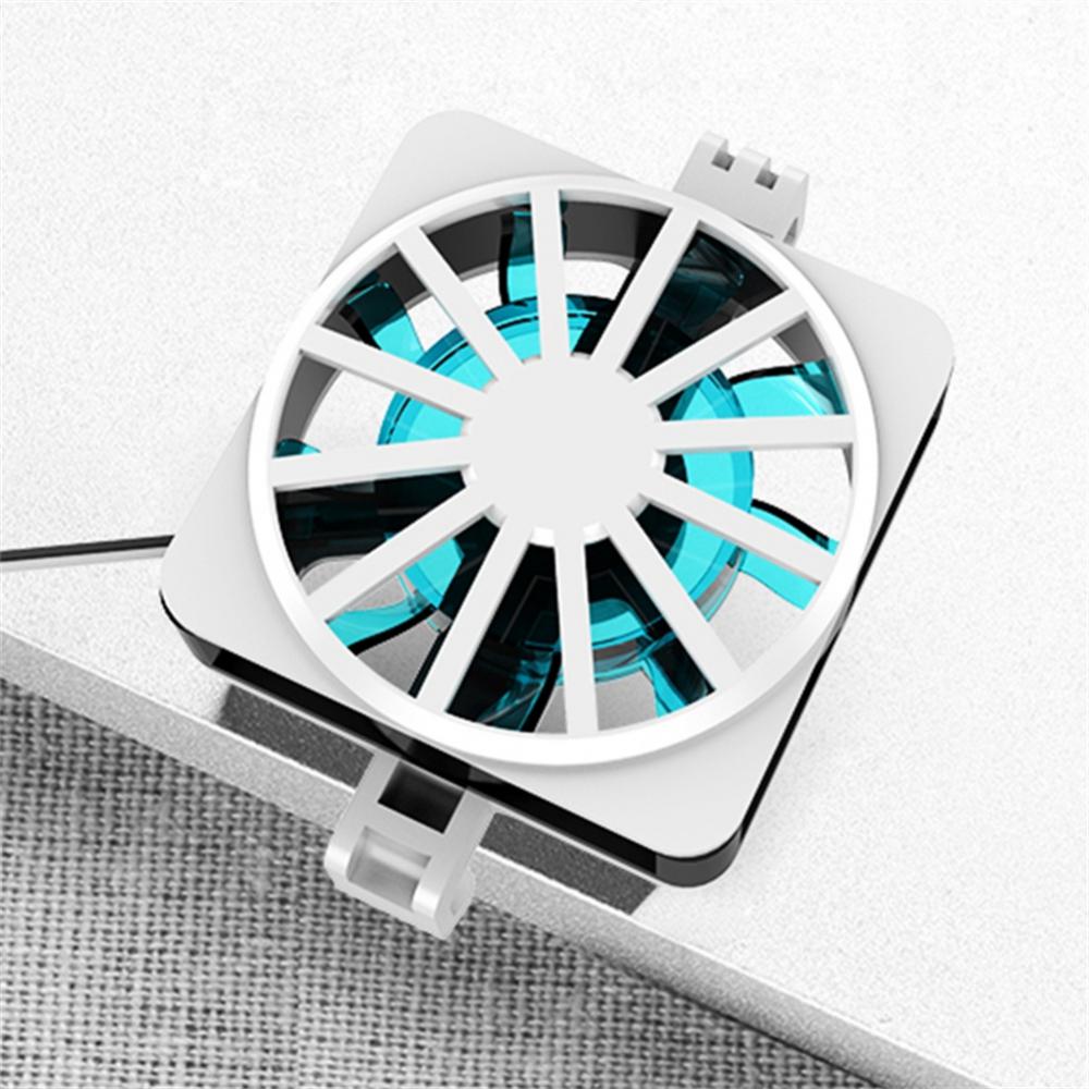Mobile Phone Cooler Universal Gaming Phone Cooler Portable RGB Fan Holder Heat Sink Anchor Game Radiator