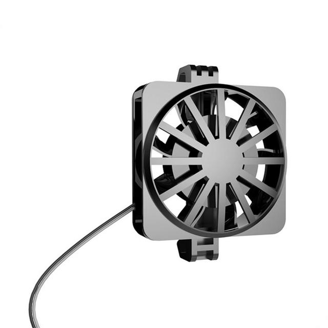 Mobile Phone Cooler Universal Gaming Phone Cooler Portable RGB Fan Holder Heat Sink Anchor Game Radiator
