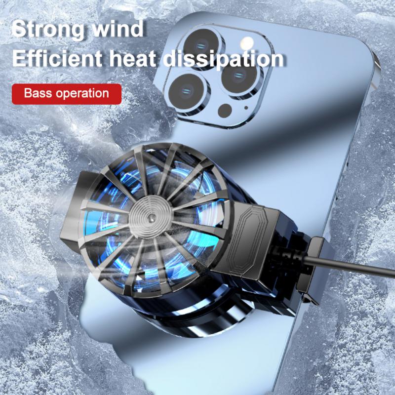 USB Power Mobile Phone Cooler Phone Cooling Fan Turbo Hurricane Game Cooler Radiator Heat Sink For smart phone