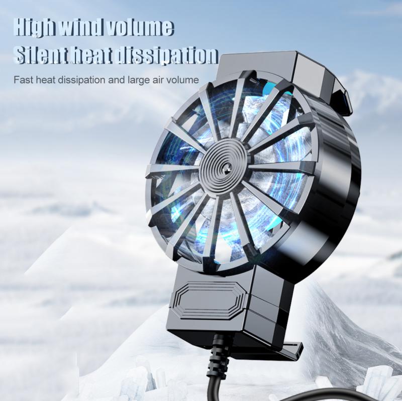 USB Power Mobile Phone Cooler Phone Cooling Fan Turbo Hurricane Game Cooler Radiator Heat Sink For smart phone