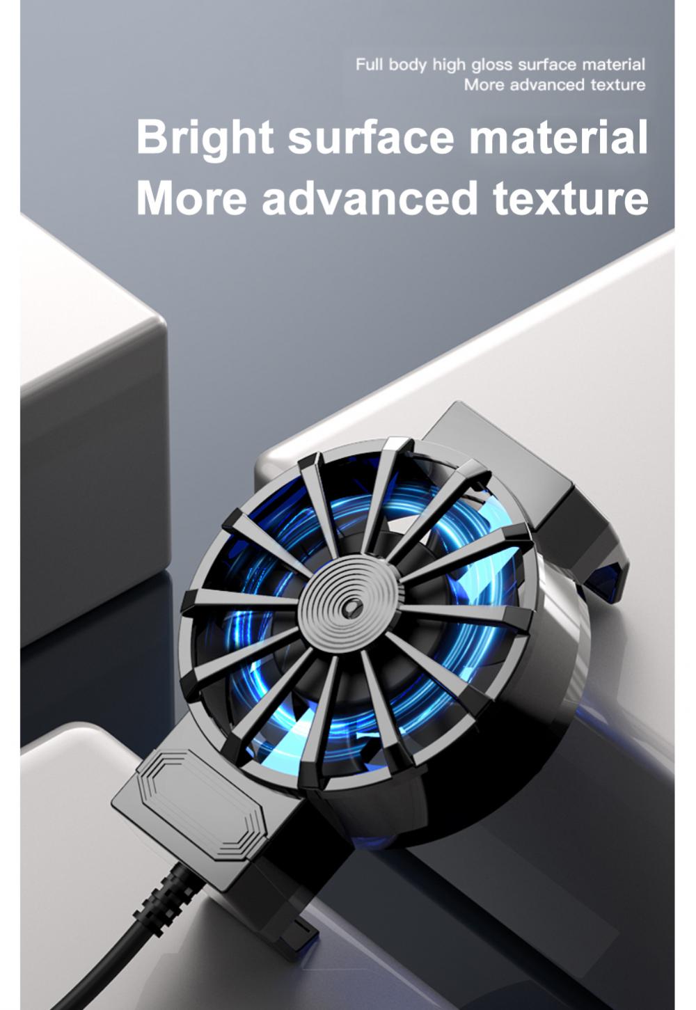 USB Power Mobile Phone Cooler Phone Cooling Fan Turbo Hurricane Game Cooler Radiator Heat Sink For smart phone