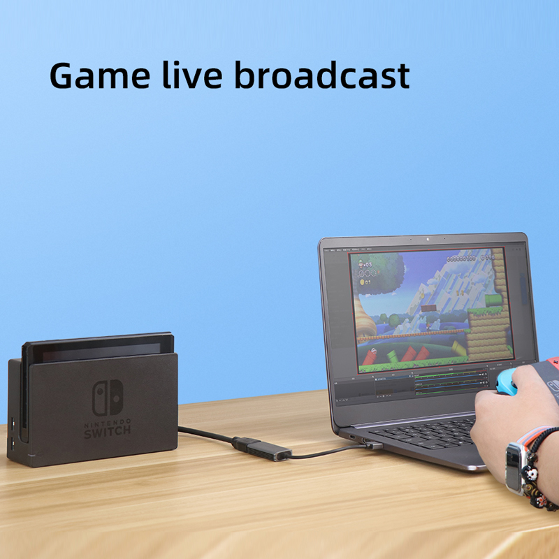 Video Capture Card USB 3.0 4K HDMI-compatible Video Game Grabber Record for PS4 Camcorder Switch Live Broadcast Camera