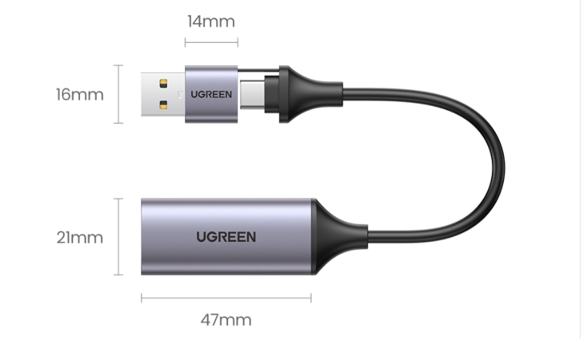 Video Capture Card 4K HDMI to USB/USB-C HDMI Video Grabber Box for PC Computer Camera Live Stream Record Meeting
