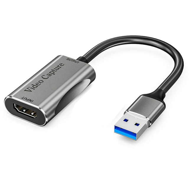 USB 3.0 to HDMI-Compatible Audio Video Capture Card Device for OBS Live Streaming Broadcast Game Recording Box placa de captura