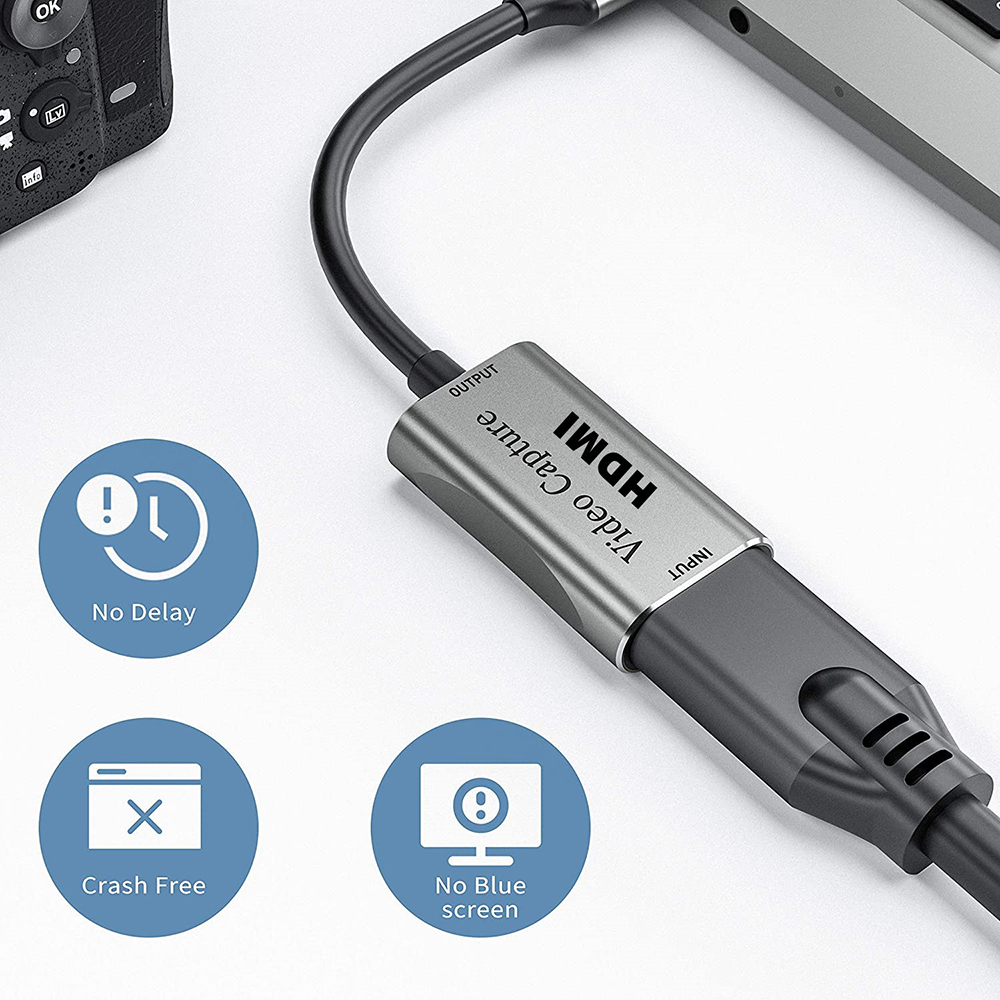 USB 3.0 to HDMI-Compatible Audio Video Capture Card Device for OBS Live Streaming Broadcast Game Recording Box placa de captura