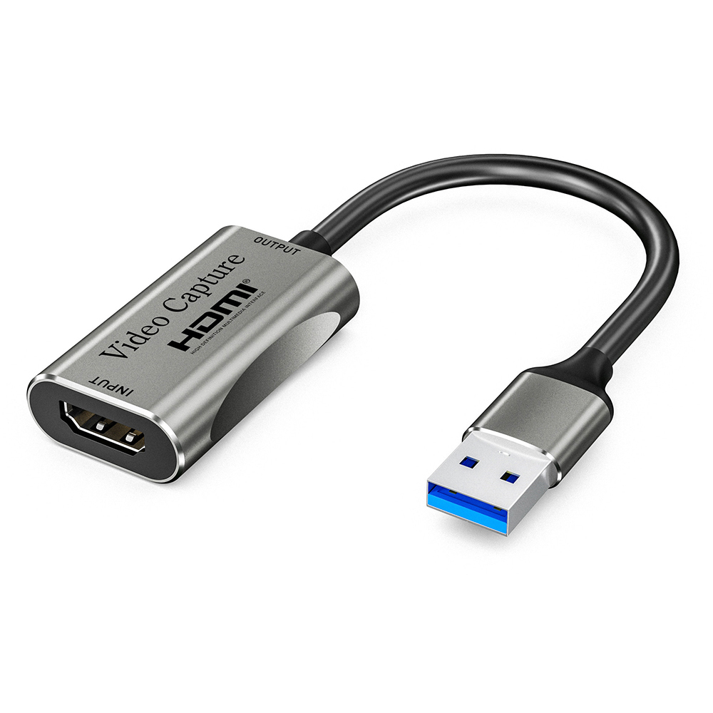 USB 3.0 to HDMI-Compatible Audio Video Capture Card Device for OBS Live Streaming Broadcast Game Recording Box placa de captura